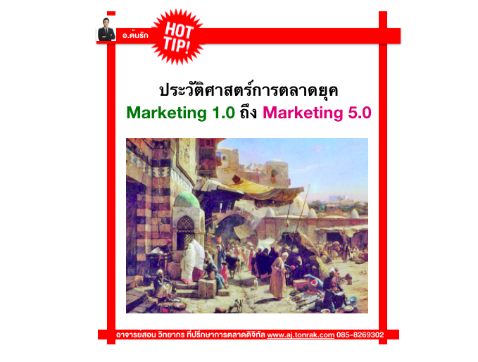 ประวัติศาสตร์การตลาดยุค Marketing 1.0 ถึง Marketing 5.0 
