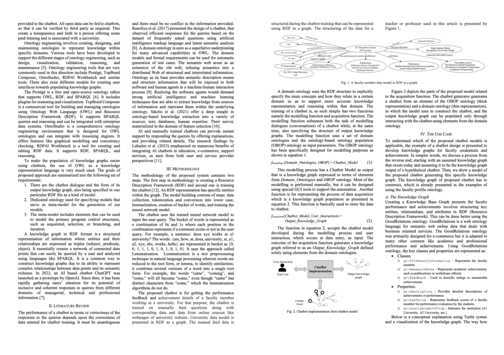 งานวิจัย IEEE ระดับนานาชาติที่ได้รับการยินยอมเผยแพร่เรียบร้อย เรื่อง Ontology Modelling of AI-Chatbot for Communicating Credential Responses “การสร้างแบบจำลอง Ontology ของ AI-Chatbot สำหรับการสื่อสารการตอบสนองด้านข้อมูลประจำตัว โดยนักวิจัย อ.ดร.ต้นรัก ธวัชชัย สุขสีดา Research Centre of Communication for Development Knowledge Management Ai การสร้างแบบจำลอง Ontology ของ AI Chatbot อ.ดร.ต้นรัก 4 1024x722