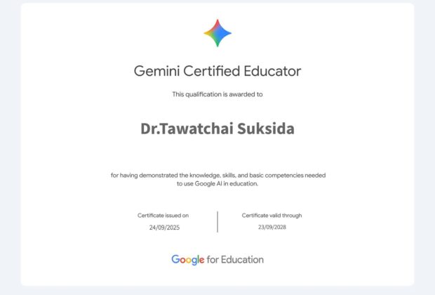 วิทยากรด้าน-AI-ที่ได้รับการรับรองจาก-Google-Gemini-อ.ดร.ต้นรัก