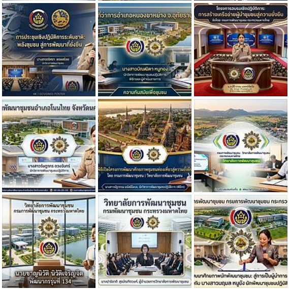 ผลงานวิทยากรอบรม ai ข้าราชการ กรมการพัฒนาชุมชน กระทรวงมหาดไทย 1